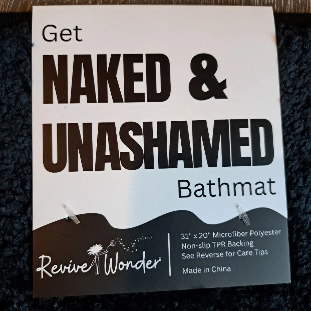Naked & Unashamed Bathroom Rug